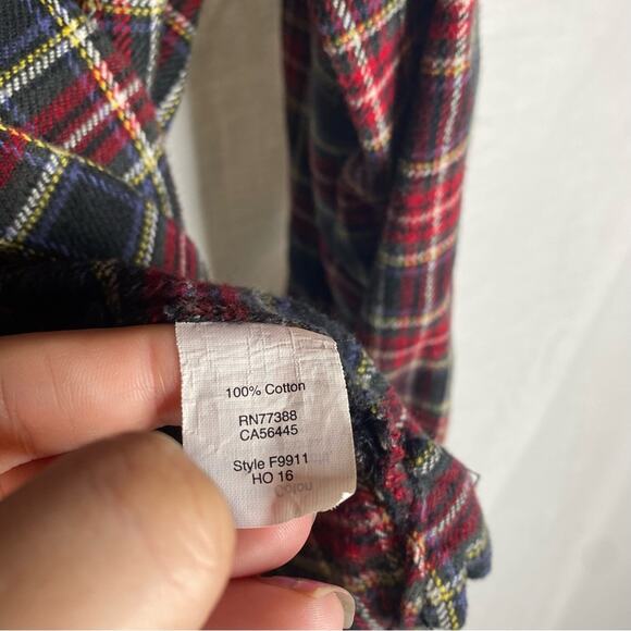 Madewell Flannel Slim Ex-Boyfriend Shirt in Chilton Plaid‎ - Picture 4 of 6